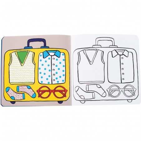 Cahier de coloriage les motifs les Popipop - Moulin Roty