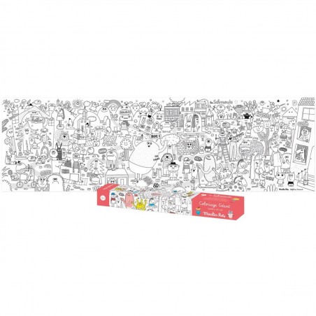 Coloriage géant Les Schmouks - Moulin Roty