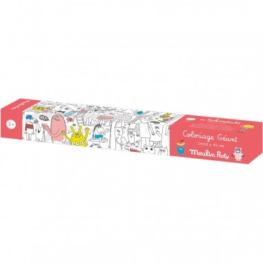 Coloriage géant Les Schmouks - Moulin Roty