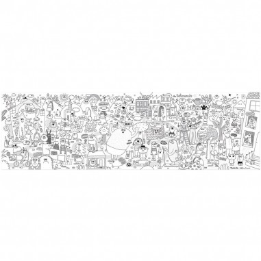 Coloriage géant Les Schmouks - Moulin Roty