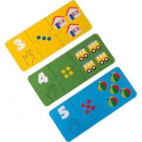 Puzzles Les chiffres Les Popipop - Puzzle éducatif - Moulin Roty