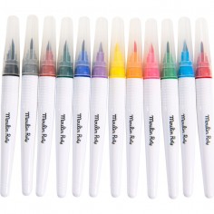 12 gros feutres pinceaux Les Schmouks - Moulin Roty 2