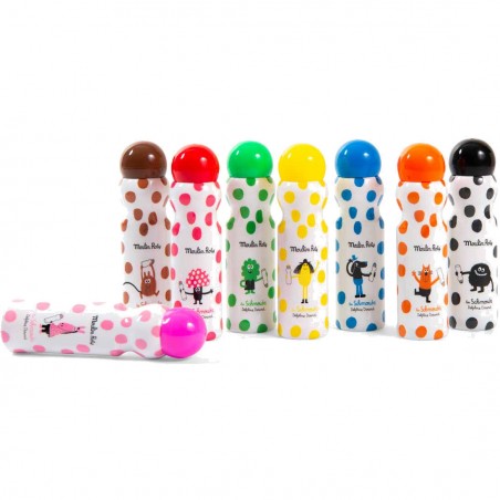 8 marqueurs tampons Les Schmouks - Moulin Roty