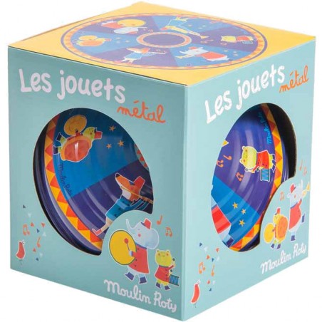 Grande toupie Fanfare - Jouet vintage en métal - Moulin Roty