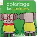 Cahier de coloriage Les contraires français/anglais - Les Popipop - Moulin Roty