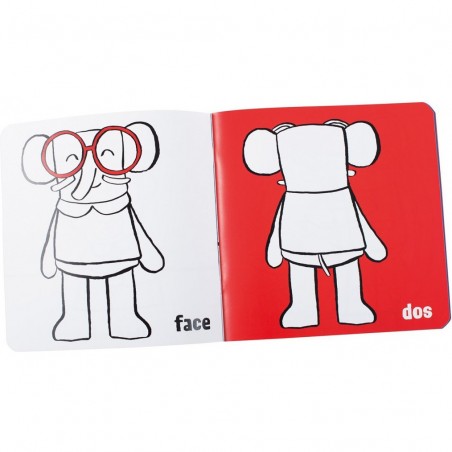 Cahier de coloriage les contraires les Popipop - Moulin Roty