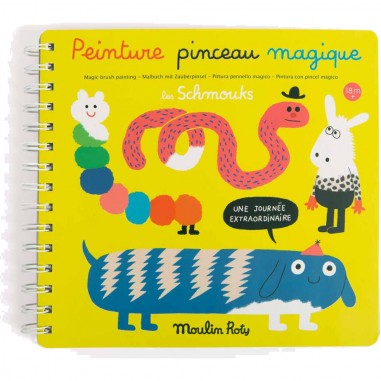 Peinture pinceau magique Les Schmouks - Moulin Roty