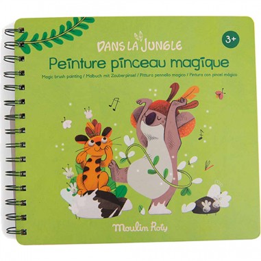 Peinture pinceau magique Dans la jungle - Moulin Roty