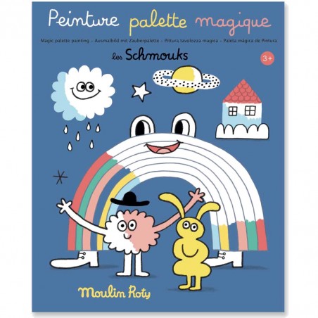 Peinture palette magique Les Schmouks - Moulin Roty