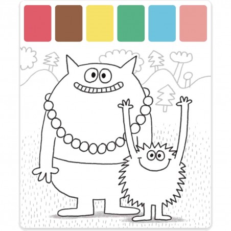 Peinture palette magique Les Schmouks - Moulin Roty