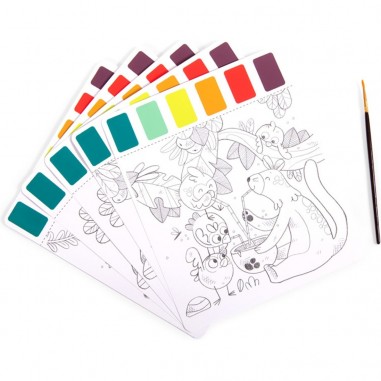 Peinture palette magique Dans la jungle - Moulin Roty