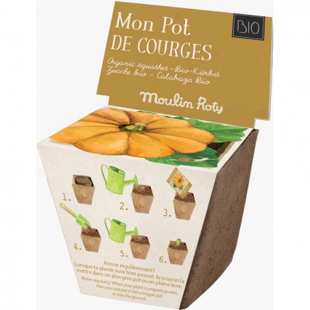 Pot de graines courge le jardin du moulin - Moulin Roty