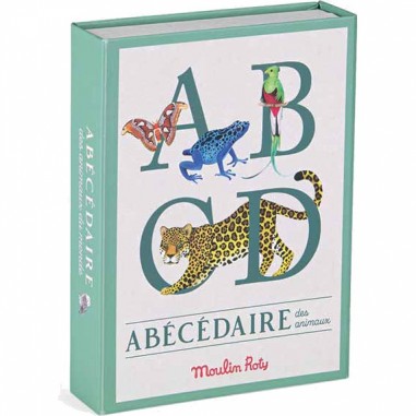 Cartes abécédaire animaux Tout autour du monde - Moulin Roty