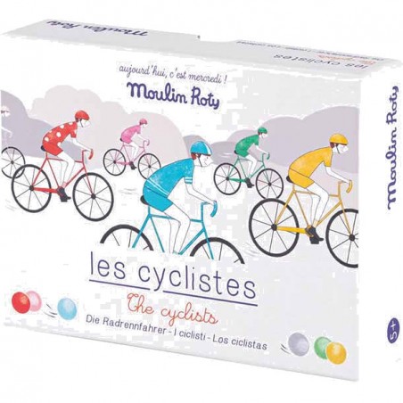 Jeu cyclistes avec billes - Fabrication Française - Moulin Roty