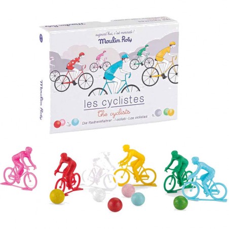 Jeu cyclistes avec billes - Fabrication Française - Moulin Roty