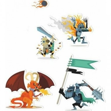 Stickers Papier Chevaliers