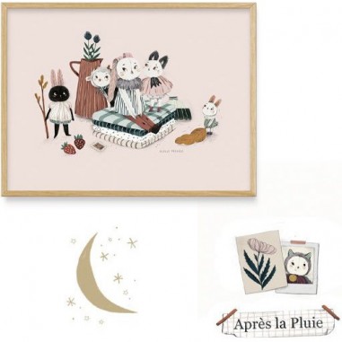 Affiche À la maison Après le pluie - Décoration - Moulin Roty
