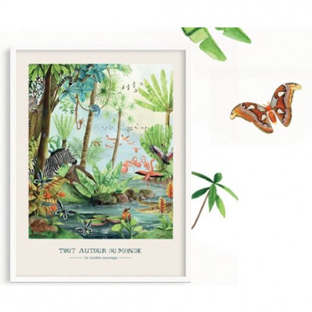 Affiche La rivière sauvage Tout autour du monde - Moulin Roty