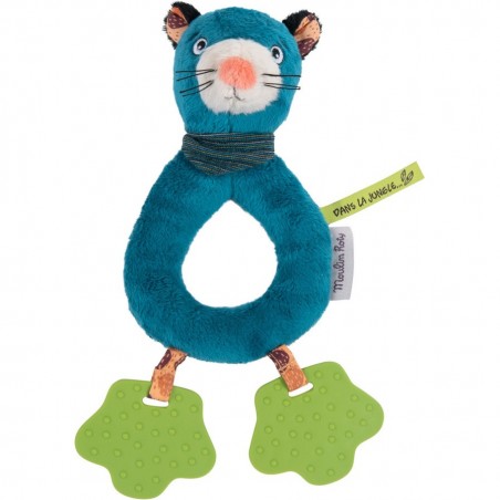 Anneau hochet panthère Dans la jungle - Moulin Roty