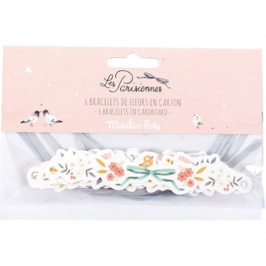 Set de 6 bracelets en carton - Les Parisiennes - Moulin Roty