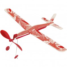 Avion rouge à élastique - Les Petites Merveilles - Moulin Roty