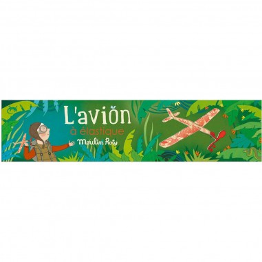 Avion rouge à élastique - Les Petites Merveilles - Moulin Roty