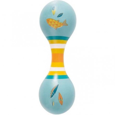 Maracas double bleue - Le Voyage d'Olga - Moulin Roty