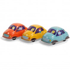 Voiture en métal orange - Moulin Roty 2