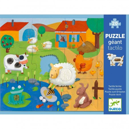 Puzzle tactilo Géant la Ferme - Jeux classiques - Jeux de société - Djeco