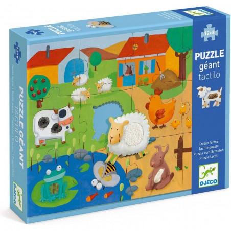 Puzzle tactilo Géant la Ferme - Jeux classiques - Jeux de société - Djeco