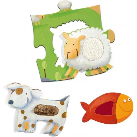 Puzzle tactilo Géant la Ferme - Jeux classiques - Jeux de société - Djeco