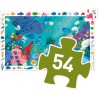 Puzzle 54 pièces : Poster et jeu d'observation : Aquatique - Djeco