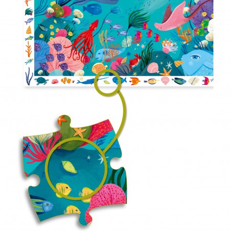 Puzzle d'Observation Aquatique - 54 Pièces - Djeco