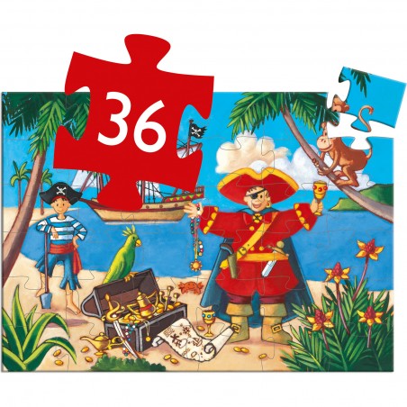 Puzzle 36 Pièces Le Pirate et Son Tresor