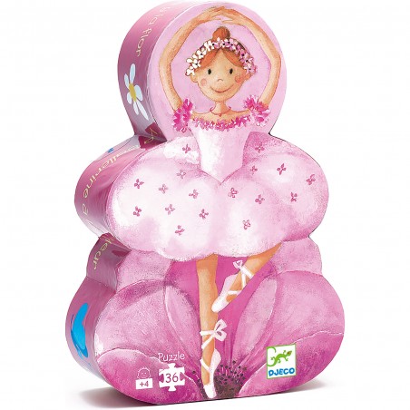 Puzzle ballerine à la fleur - jouet d'éveil enfant - Djeco