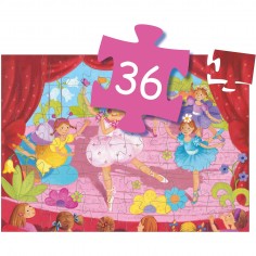 Puzzle ballerine à la fleur - jouet d'éveil enfant - Djeco 2