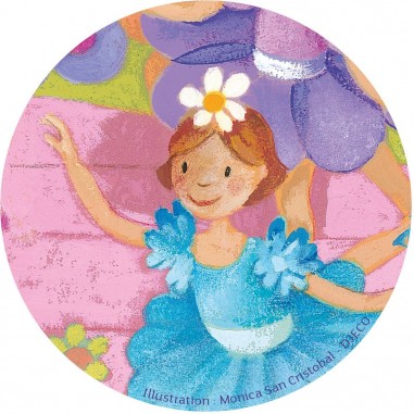 Puzzle ballerine à la fleur - jouet d'éveil enfant - Djeco