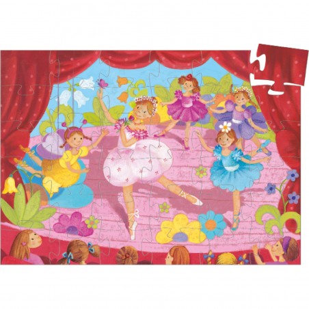 Puzzle ballerine à la fleur - jouet d'éveil enfant - Djeco