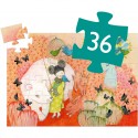 Puzzle silhouette Kokeshi de - 36 pièces - Djeco