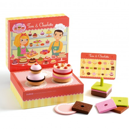 Boîte à gâteaux Charlotte et Tom - jouet en bois de dinette pour enfant - Djeco