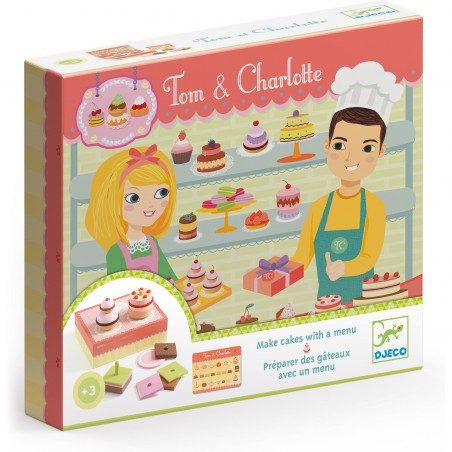 Boîte à gâteaux Charlotte et Tom - jouet en bois de dinette pour enfant - Djeco