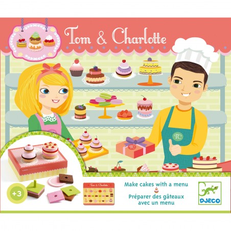 Boîte à gâteaux Charlotte et Tom - jouet en bois de dinette pour enfant - Djeco