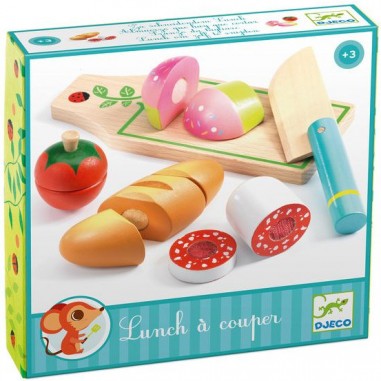 Lunch à Couper Dinette Aliments en bois à Couper - Djeco