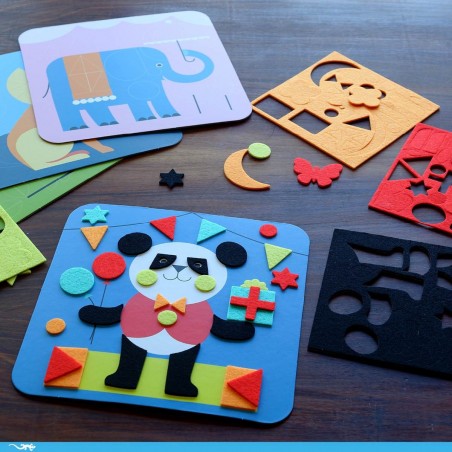 Coffret collage : douces créatures - Djeco