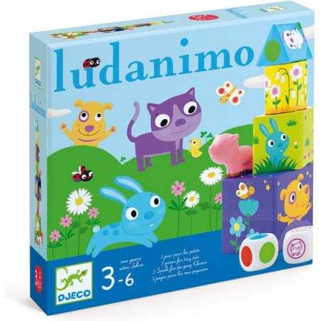 3 jeux pour les petits Ludanimo - jeu éducatif - Djeco