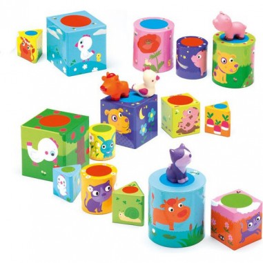 3 jeux pour les petits Ludanimo - jeu éducatif - Djeco