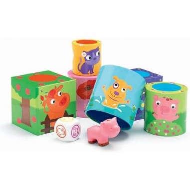 3 jeux pour les petits Ludanimo - jeu éducatif - Djeco