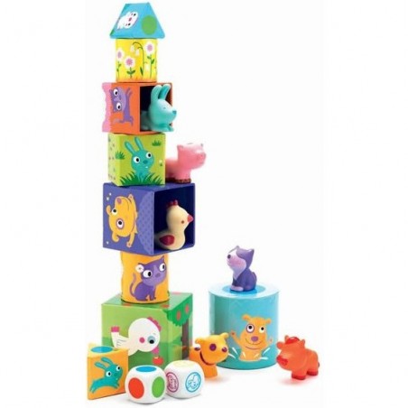 3 jeux pour les petits Ludanimo - jeu éducatif - Djeco