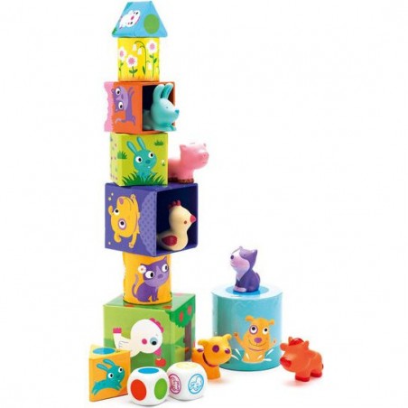 3 jeux pour les petits Ludanimo - jeu éducatif - Djeco