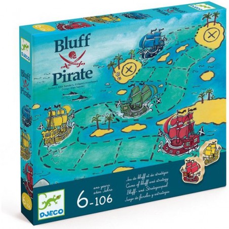 Bluff pirate - jeu de stratégie et de bluff - Djeco